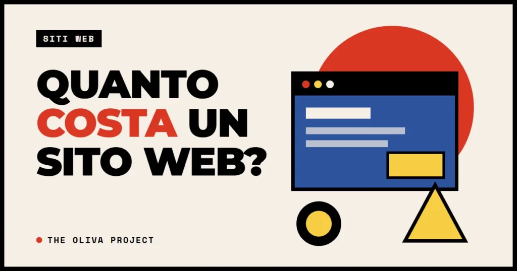 Illustrazione di una finestra di browser con una moneta, per l'articolo sul costo di un sito web